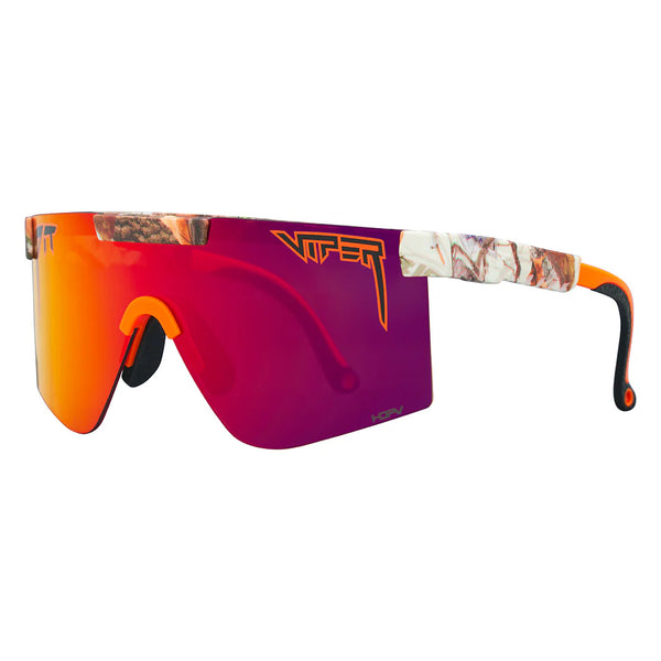pit viper The Originals 2.0 Wide HDPV - Actual Bush Red Fahrradbrille polarisiert schnelle Brille Auf und Davon Outdoor Equipment