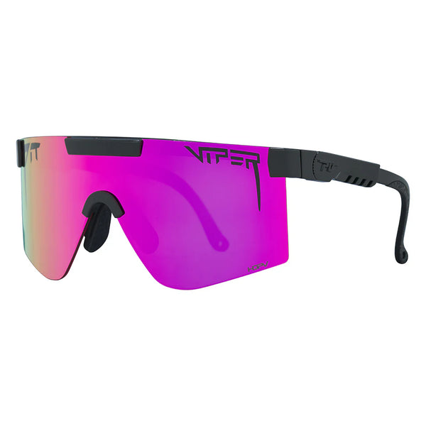 pit viper The Originals 2.0 Wide HDPV - Exec Pink Fahrradbrille polarisiert schnelle Brille Laufbrille schwarz pink Auf und Davon Outdoor Equipment