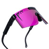 pit viper The Originals 2.0 Wide HDPV - Exec Pink Fahrradbrille polarisiert schnelle Brille Laufbrille schwarz pink Auf und Davon Outdoor Equipment
