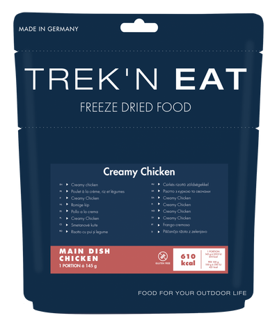 trek`n eat Creamy Chicken | Outdoor Essen gerfriergetrocknete Mahlzeit Auf und Davon Outdoor Equipment