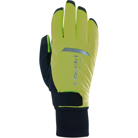 roeckl sports Villach 3 | Fahrradhandschuhe fluo yellow Winter-Radhandschuhe neongelb Auf und Davon Outdoor Equipment