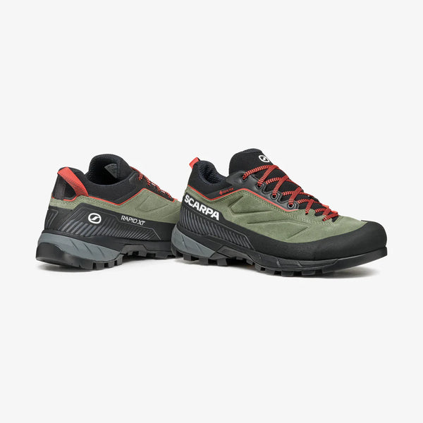 scarpa Rapid XT GTX Women's | Zustiegsschuhe Wanderschuhe Trailrunning birch-coral Auf und Davon Outdoor Equipment
