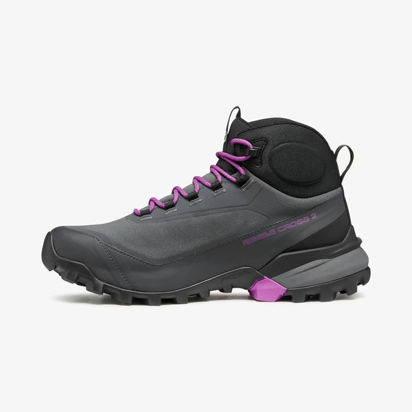 scarpa Ribelle Cross 2 Mid GTX Women's Wanderschuhe dark gray/purple wasserdicht leicht Auf und Davon Outdoor Equipment