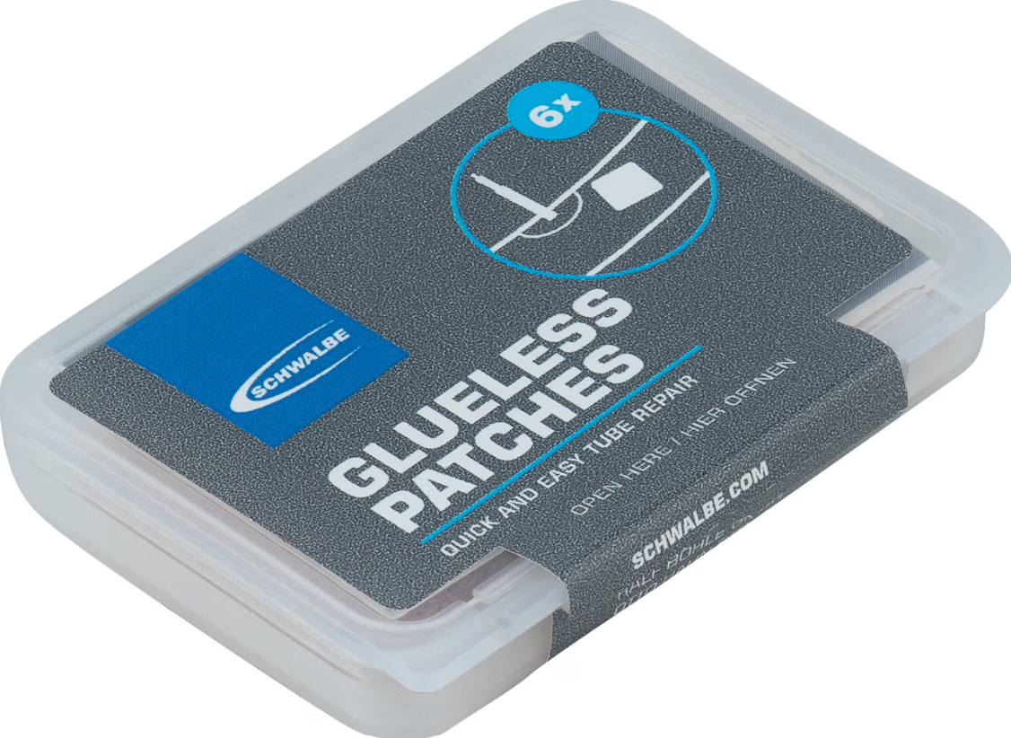 schwalbe Glueless Patches | selbstklebende Flicken für Aerothan Schlauch | 6 St. Auf und Davon Outdoor Equipment