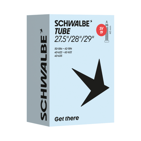 Schwalbe Schlauch Nr. 19 mit Sclaverand-Ventil 40 mm in Verpackung