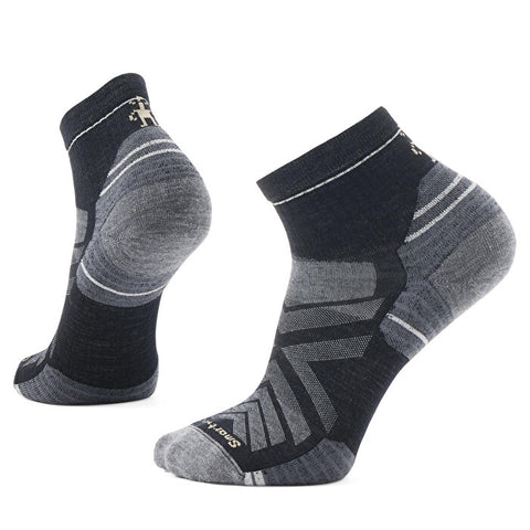 Smartwool Hike Targeted Cushion Ankle Socks - Unisex Wandersocken knöchelhoch Merinowandersocken schwarz grau Auf und Davon Outdoor Equipment