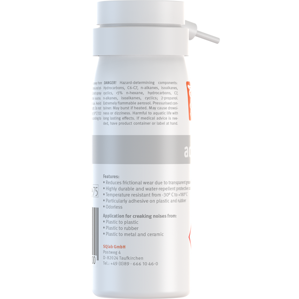 SQlab active Spray 50 ml Rückseite