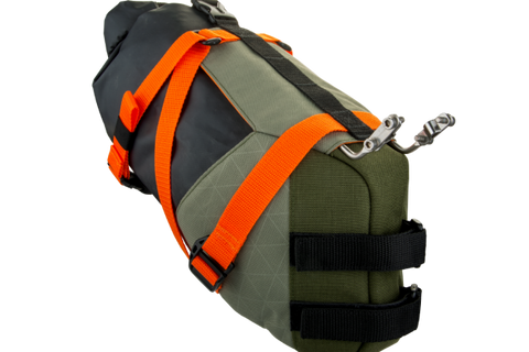 Birzman Packman travel saddle pack (waterproof carrier) olive Satteltasche Arschrakete wasserdicht Auf und Davon Outdoor Equipment