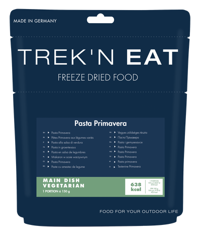 Trek`n eat Pasta Primavera | Outdoor Essen gefriergetrocknete Mahlzeit Auf und Davon Outdoor Equipment